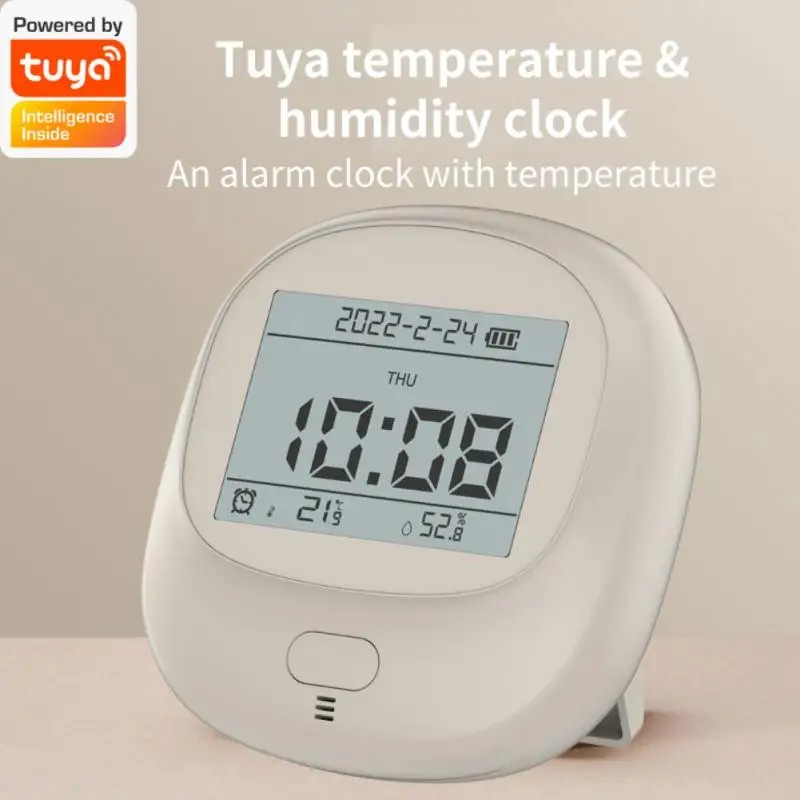 

Tuya Smart Intelligent Wireless Mini Temperature Humidity Sensor Alarm Clock Backlight Remote Monitoring Smart Life