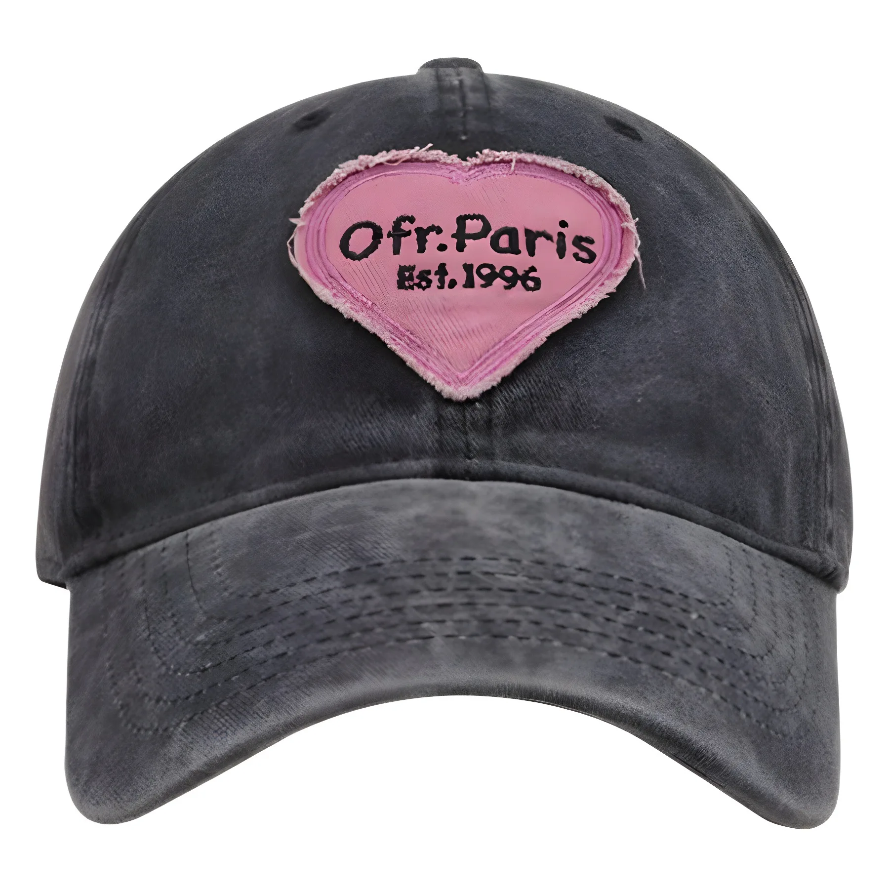 Y2K Pink Bow Baseball Cap Women - Korean Washed Denim Snapback Summer Adjustable Embroidered Dad Hat for Girls