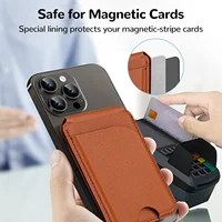 2 in 1 Magnetic MagSafe Wallet Stand, Leather Magnetic Card Holder Wallet for iPhone16/15/14/13/12 Series with Adjustable Holder 5