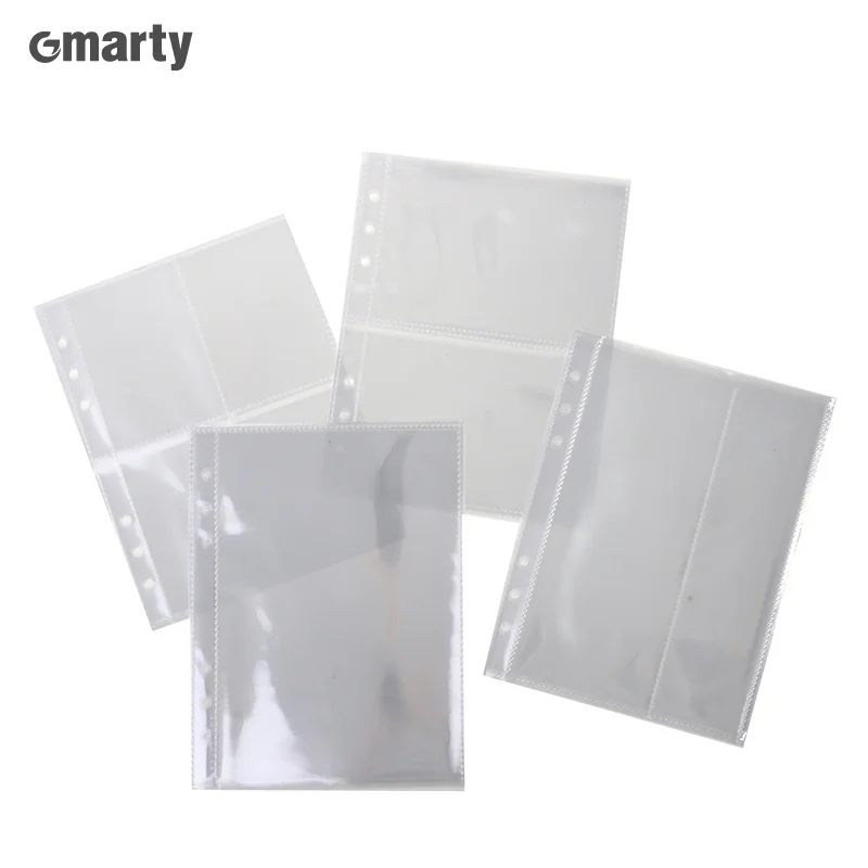 

10pcs Standard Clear Plastic Photo Album Transparent A5 Binder Refill Sleeves
