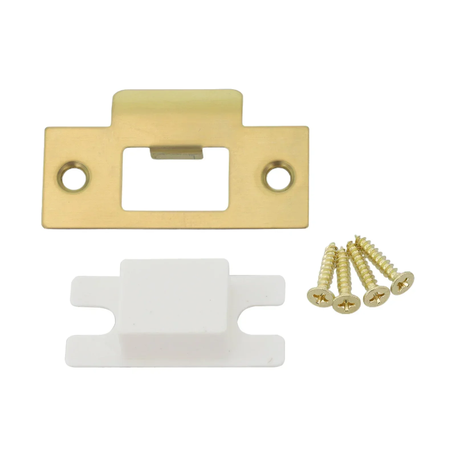Deadbolt Cover Latches Plate Door Lock Latch Guide Plate With Screws