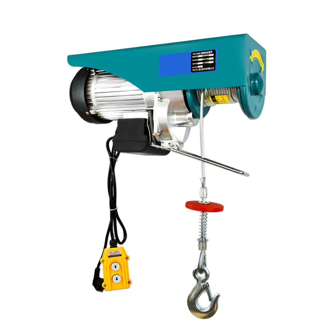 220vElectricHoistSmallCraneWinchMotorRopeCraneLiftingBoatCar