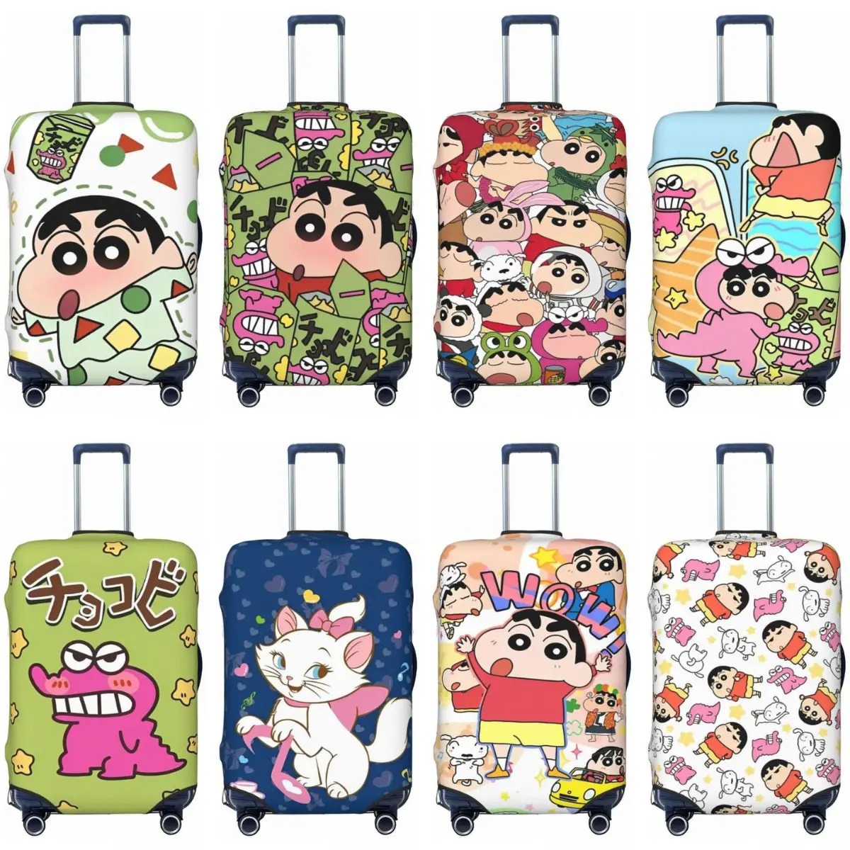 Luggage Cover Cute Crayon Shin-Chan Anime For Suitcase