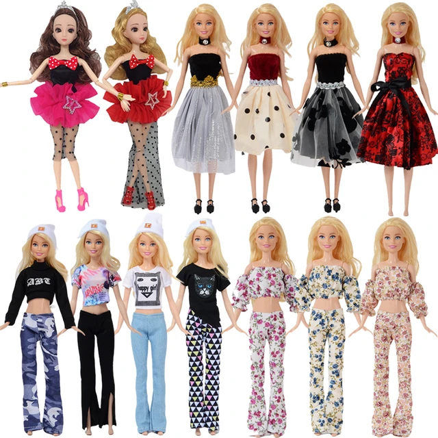 Roupa Para Barbie Boneca Roupas Acessórios Bolsas Kit 42 Pç