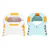 Bamboo Foldable Toddler Toilet with Cleaning Bag Portable Car Baby Potty Chair for Indoor and Outdoor Breast Pad 5