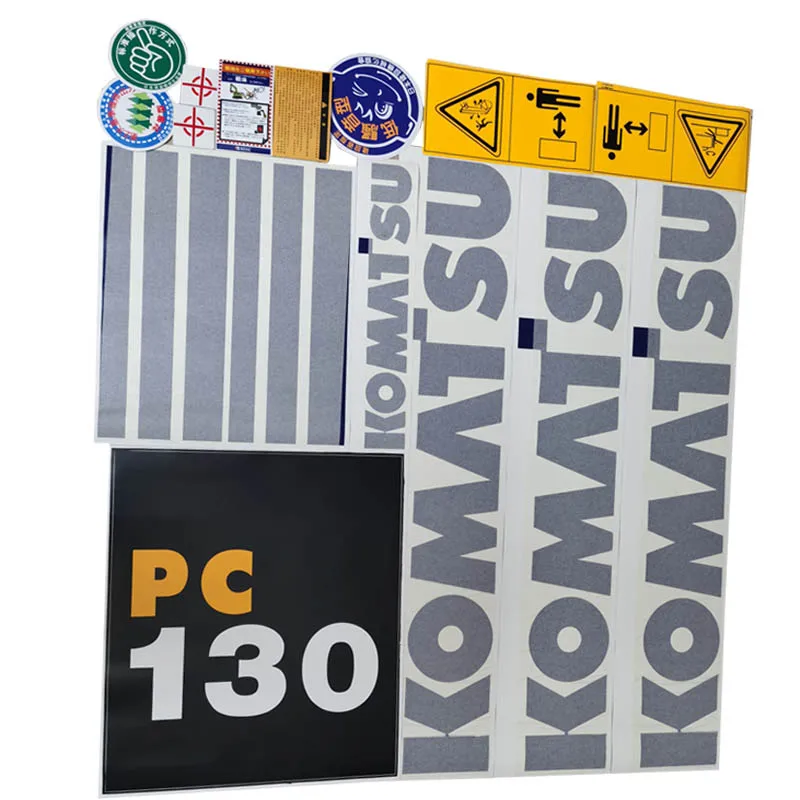 

For Komatsu Sticker PC130-7 Excavator Whole Machine Body Sticker All Car Stickers Vehicle Mark Excavator Display Sticker