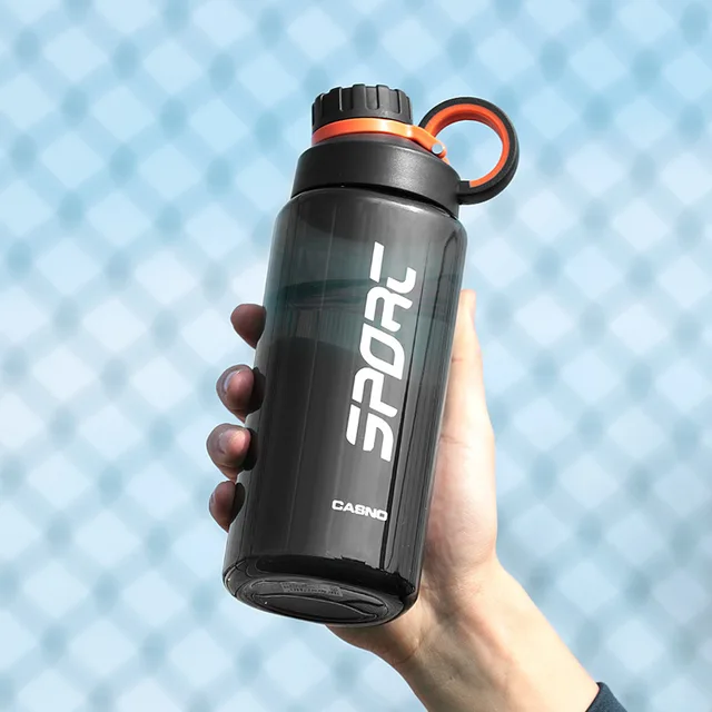 Outdoor Sport Water Bottle Large Capacity Portable Drinking Cup for Gym Tour Travel Kettle Frosted Plastic Tumbler Jug Flask 3