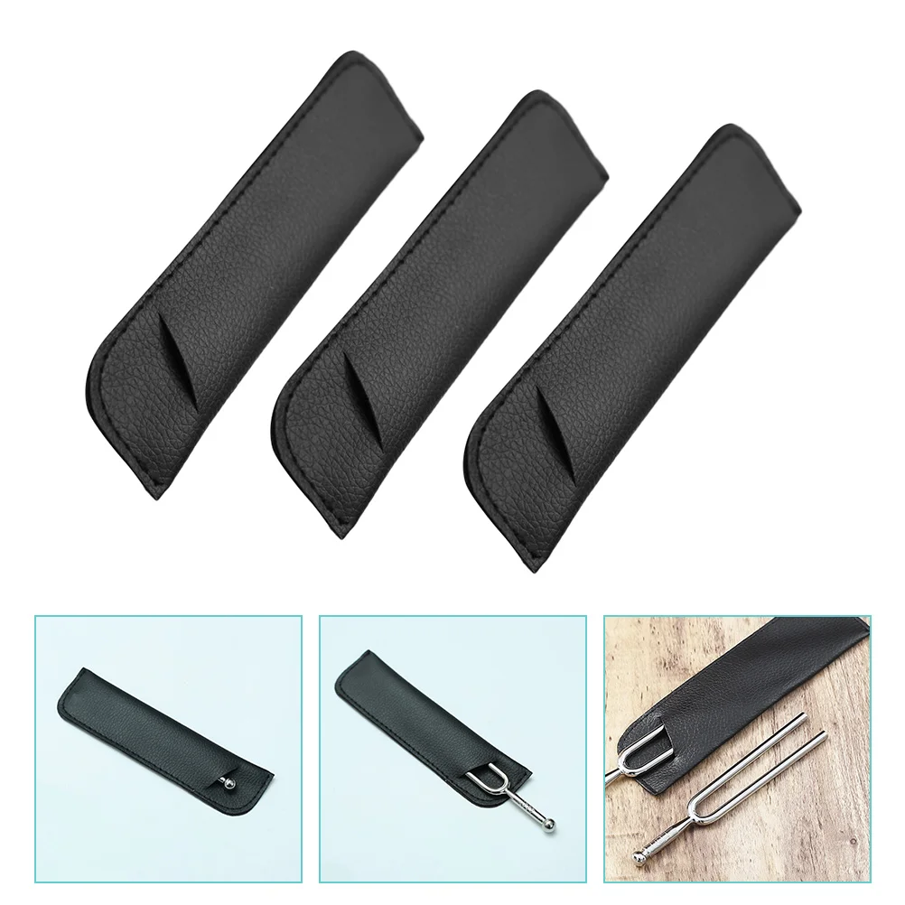 

3Pcs Practical Tuning Fork Bags Tuning Fork Cases Multi-purse Tuning Fork Covers