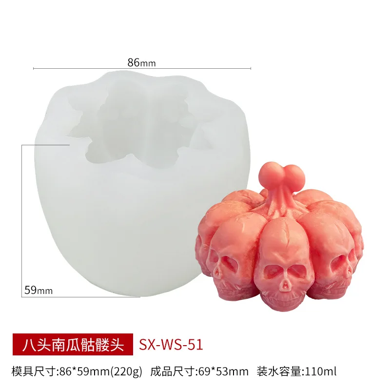 Les Types Moule En Silicone Pour Crâne, Résine époxy, Bricolage, Thème