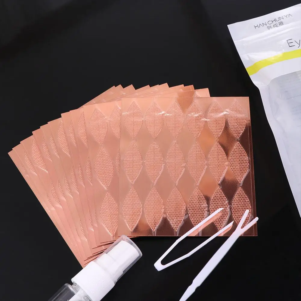 Double Fold Eyelid Tape Eyelid Tape Sticker Invisible Lace Paste Clear Beige Stripe Natural Self-adhesive Makeup Tool