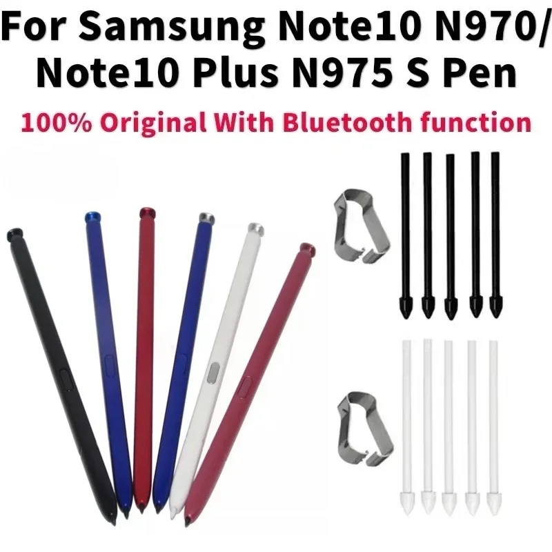 삼성 Galaxy Note 10 N970 Note 10 + Plus N975 용 새 터치 펜 스타일러스 S 펜 Bluetooth 기능 포함
