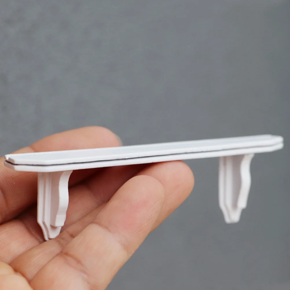 

Dollhouse Wall Shelf Miniature Wooden Shelf 1 12 Scale Tiny White Wood Storage Rack Models Wall Mounted Bookshelf Doll House