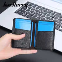 Baellerry mince Compact marque de luxe portefeuille hommes en cuir souple porte-cartes de crédit portefeuille pour hommes petit porte-carte d'identité porte-carte 5