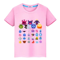 Blox Fruits New Game t shirt for kids boy 10years 100%Cotton Short Tops y2k one piece anime Tees pride tshirt kids clothes girls 2