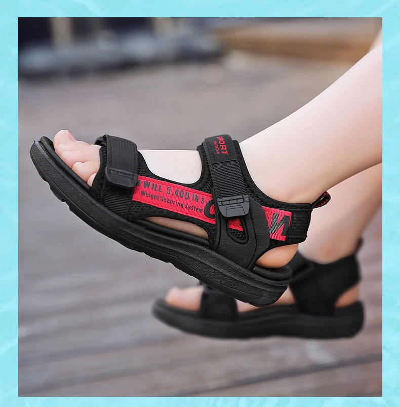 2022 Summer Children Shoes Brand Velcro Toddler Boys Sandals Girls Comfortable Sport Mesh Baby Beach Soft Sandals Shoes boy sandals fashion