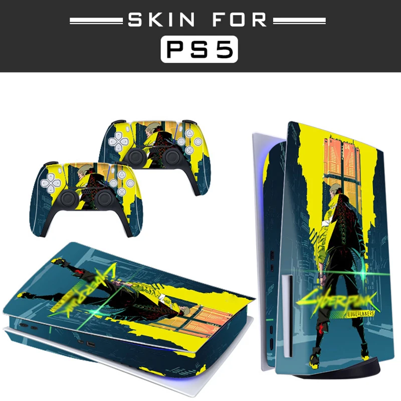 

For PS5 disk Edition Skin Sticker Decal Cover for PlayStation 5 Console and Controllers skins for PS5 Standard Skin Sticker