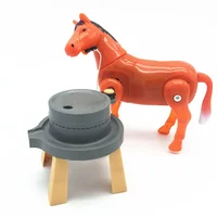 Hot Electronic Rotation Horse Toys The Pony Rotating Around Stone Mill  for Children Christmas Gift 2