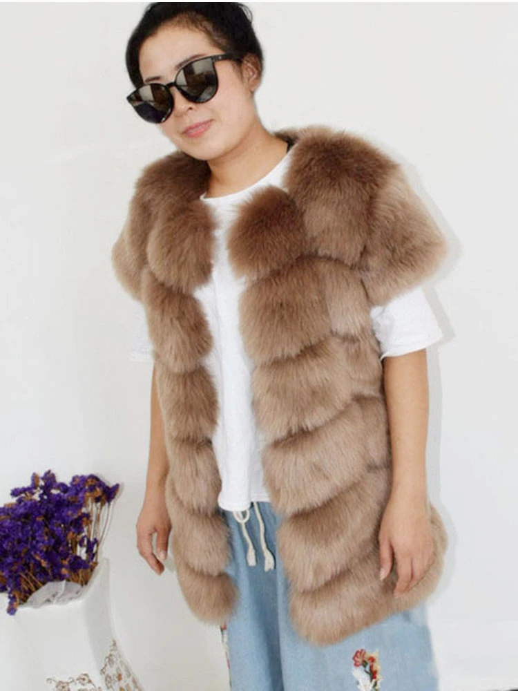 fur faux vest
