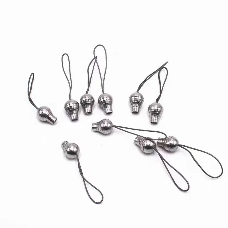 Key Chain Clip 10pcs Aluminum Alloy Round Fish Dart Tail M4 Universal Threaded Dart Tail Outdoor Fishing Accessories Outdoor Tools