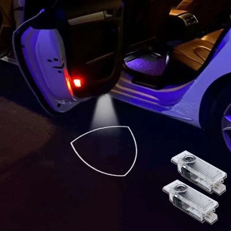 2 Pezzi Per Lamborghini Urus Aventador Huracan Gallardo Car Hd No Fading Led Door Welcome Light Projector Ghost Shadow Light