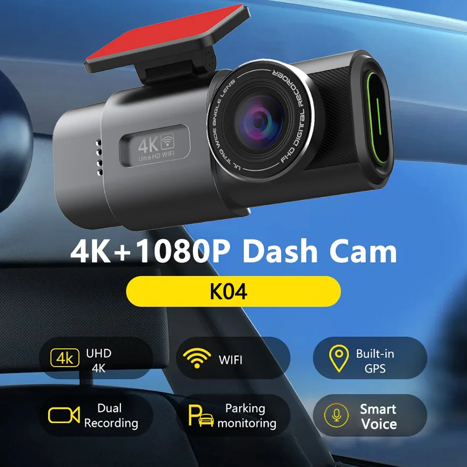 ڵ  ī޶ GPS ƮĿ,  ڴ ķ, 24 ð  , 4K, , UHD, 3840x2160P,  DVR