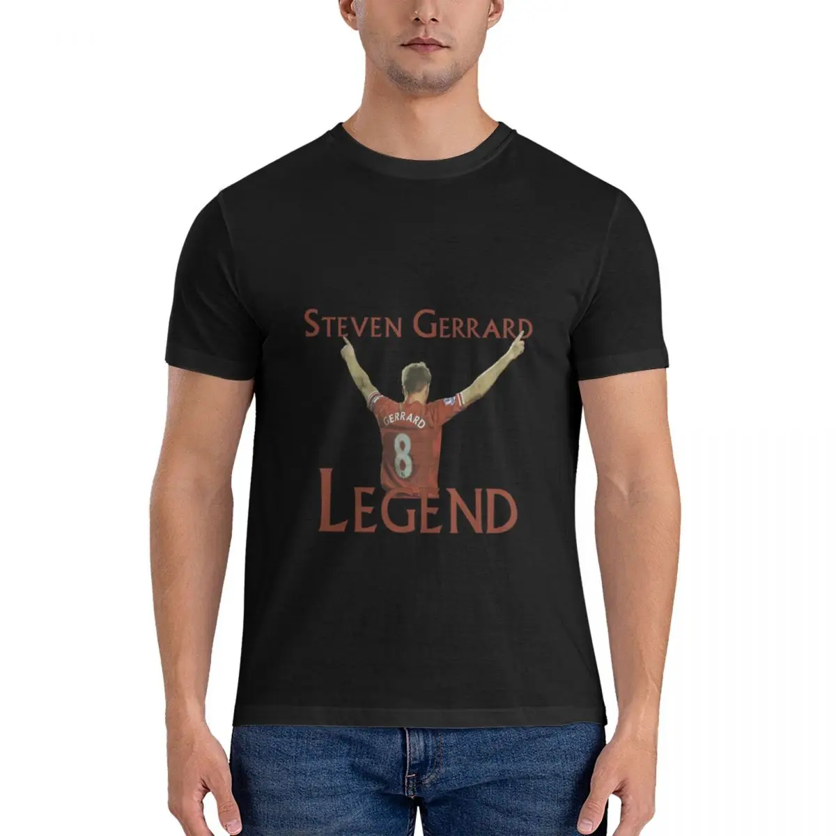 Футболка Steven Gerrard Legendary Series-Мужская базовая с коротким рукавом, № 8 ежедневного использования
