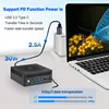 SZBOX Fanless Cooling MINI PC Twin Lake N150 Windows 11 Pro DDR4 NVME SSD WIFI 6 BT 5.2 Dual Lan 1000M Desk Office Mini Pc 6