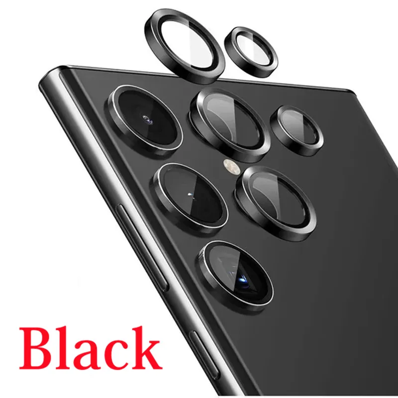 Premium Metal Camera Lens Protector Glass with Ring
