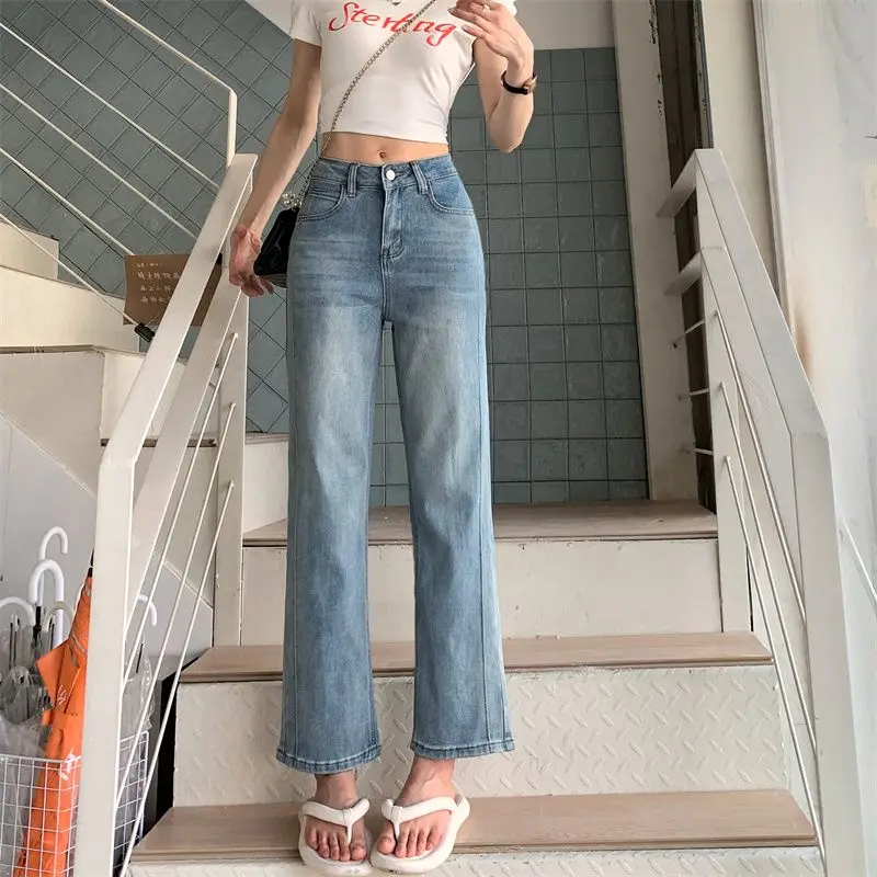 Women's Y2K Low-Waist Bell-Bottom Vintage Japanese Style Jeans