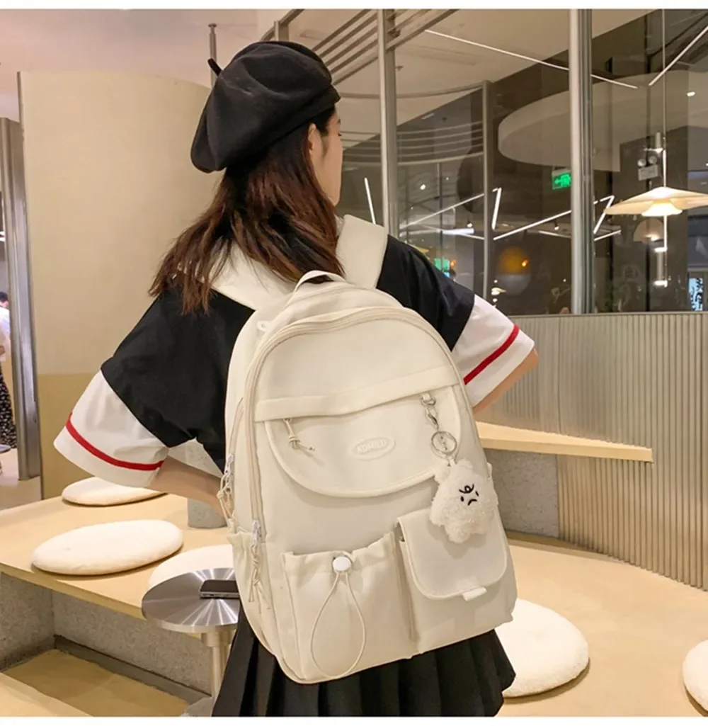 

Women Laptop Backpack Korea Fashion Student College Schoolbags Large Capacity Travel Teenager Bookbags Female Kawaii Backpack