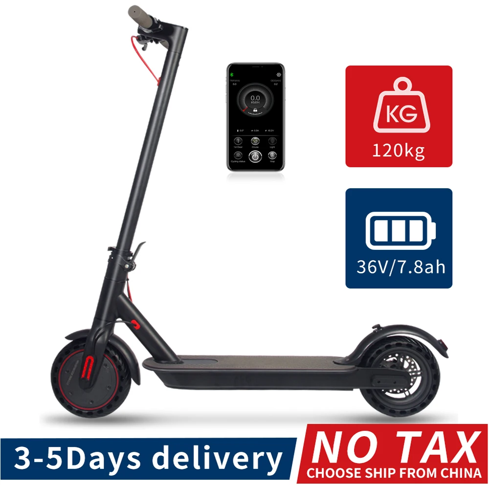 Eu Us Stock Electric Scooter Adults Escooter 350w Motor 19mph 36v Foldable Electric Scooters