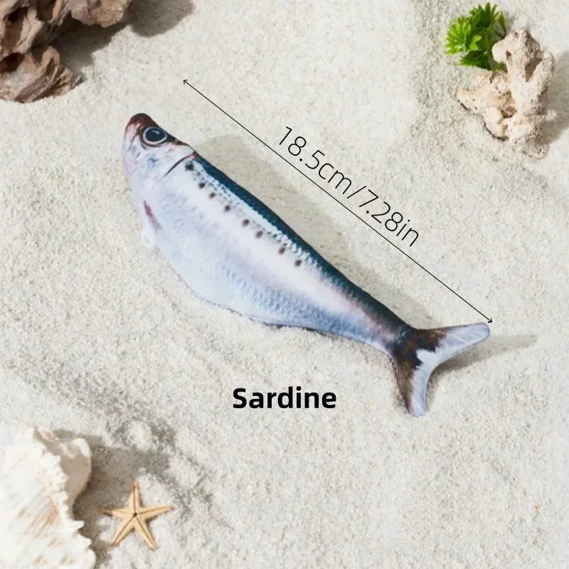 Petgravity 3PCS Electric Fish Pet Cat Toys Catnip Simulation Fish Swing Kitten Dance Fish Toy Funny Cats Playing Supplies USB Charging 7