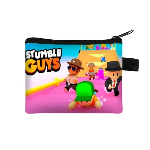 Stumble Guys Children's Coin Purse Student Portable Cartoon Small Wallet Coin Key Storage Bag Children's Toys Gift