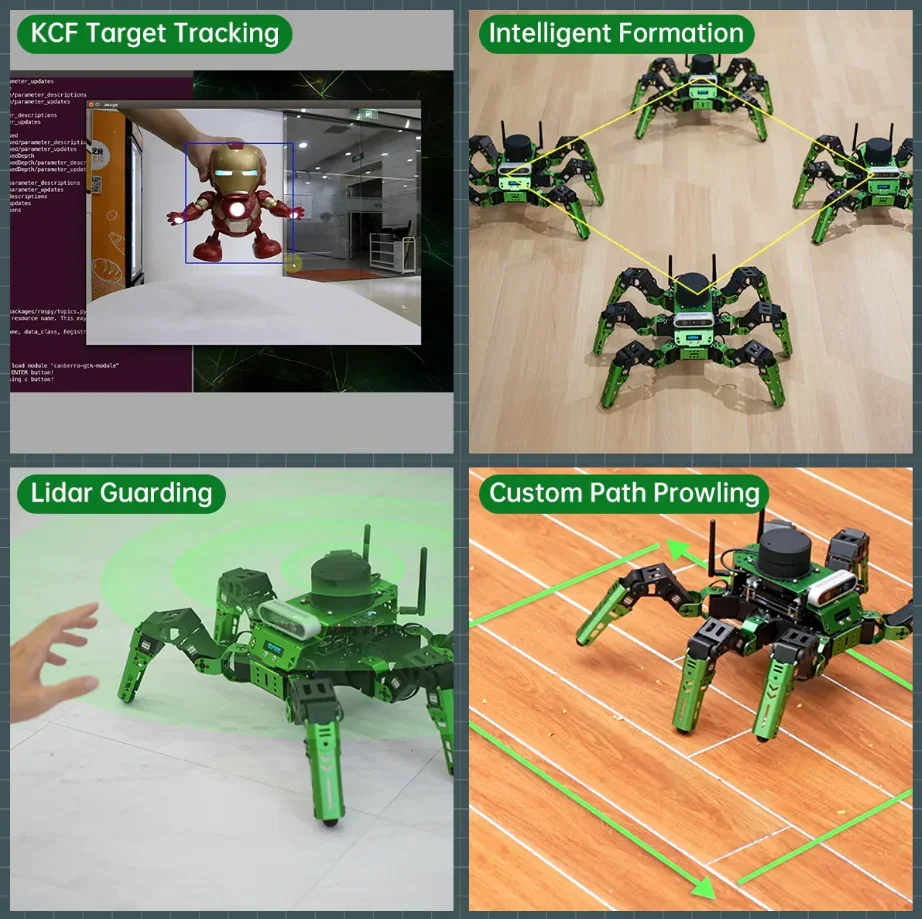 Six-legged ROS Robot with Depth Camera and Lidar Education Programmable Robot for Robotics Enthusiast