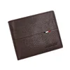Slim Men Wallets New Short Zipper Card Holder Photo Holder Male Purse Simple Coin Pocket High Quality PU Leather Men's Wallet 5