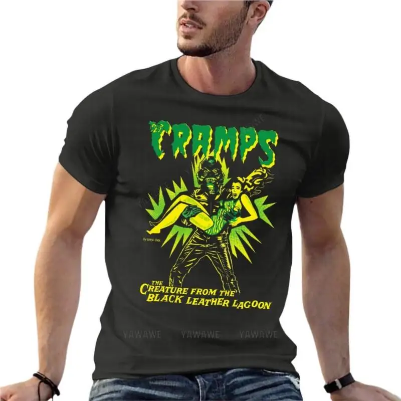 The Crystals Creature From Black Leather Lagoon Horror Maglietta Oversize Estate Abbigliamento Uomo 100% Cotone Streetwear Top Di Grandi Dimensioni