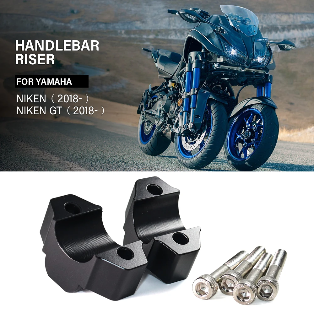 Per Yamaha Niken 900 850 Niken Gt 2018 2019-Moto 28Mm Manubrio Riser Morsetto Maniglia Barra Regolazione Altezza Adattatore Di Montaggio