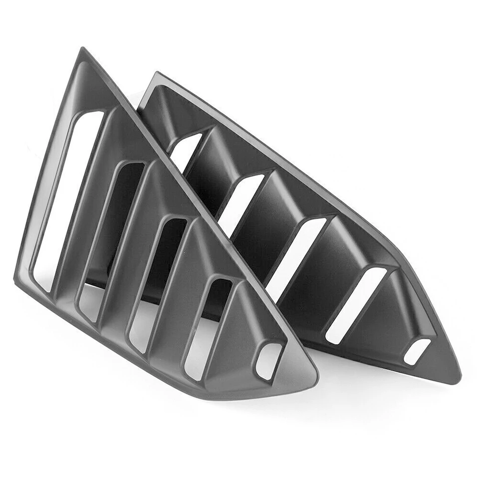 光沢のあるブラックのカーウィンドウルーバーサイドベントスクープ