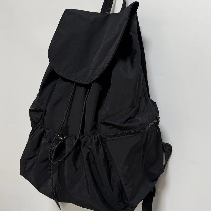 Fashionable Large Capacity Drawstring Backpack Casual Lightweight Men's Women's Can Backpack Washing Fabric Mochila Mujer сумка