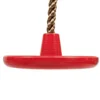Kid Swing Toy Kid Indoor Outdoor Recreation Swing Large Round Disk Swing for Girl Boy (Red) Kid Toy Swing 6