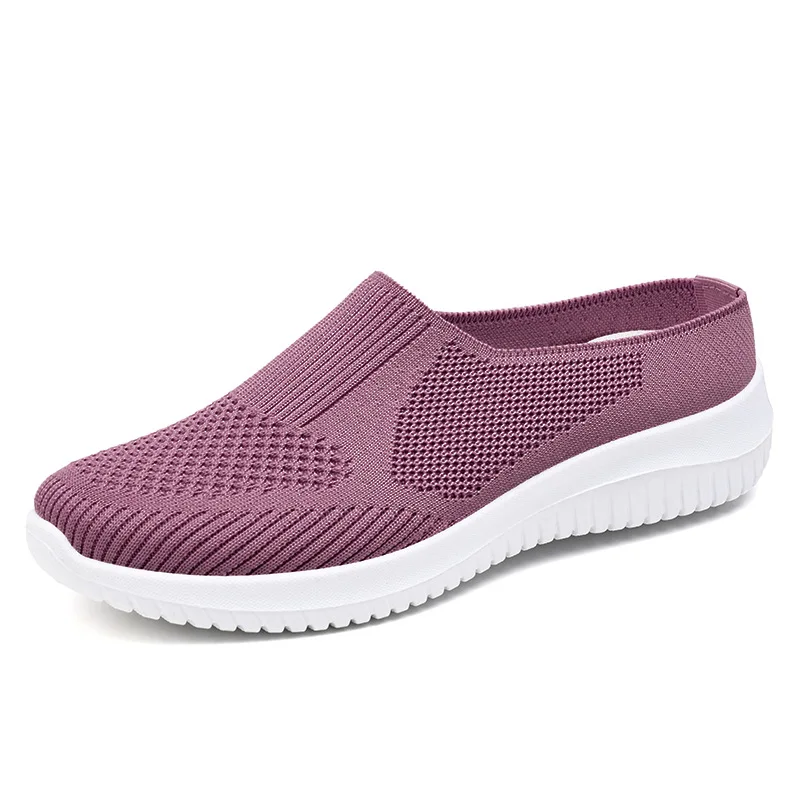 

New Casual Shoes Women Mesh Breathable Running Knitting Light Woman Sneakers Fashion Outdoor Slippers Summer Ladies Sandals