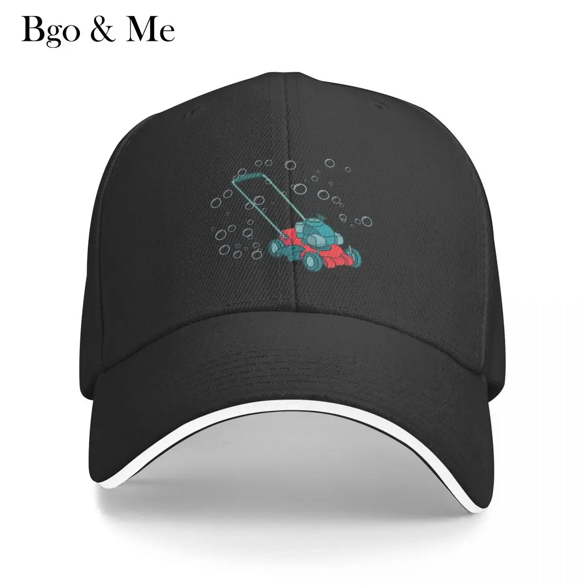 

2023 New Lawn Mower Spitting Out Bubbles Baseball Cap Thermal Visor Luxury Hat Funny Hat Beach Cap For Men Women's