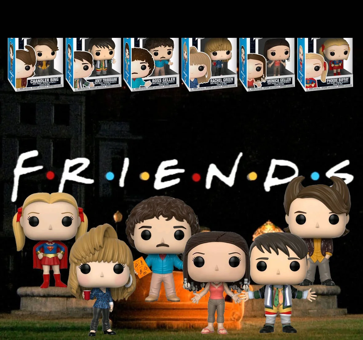 thumbnail image 4 of FUNKO Pop Friends RACHEL GREEN #261 ROSS GELLER #262 #700 #701 #705 #703 #263 #264 Serie de muñecas de acción Modelo Juguetes Regalo de Navidad, 4 of 5