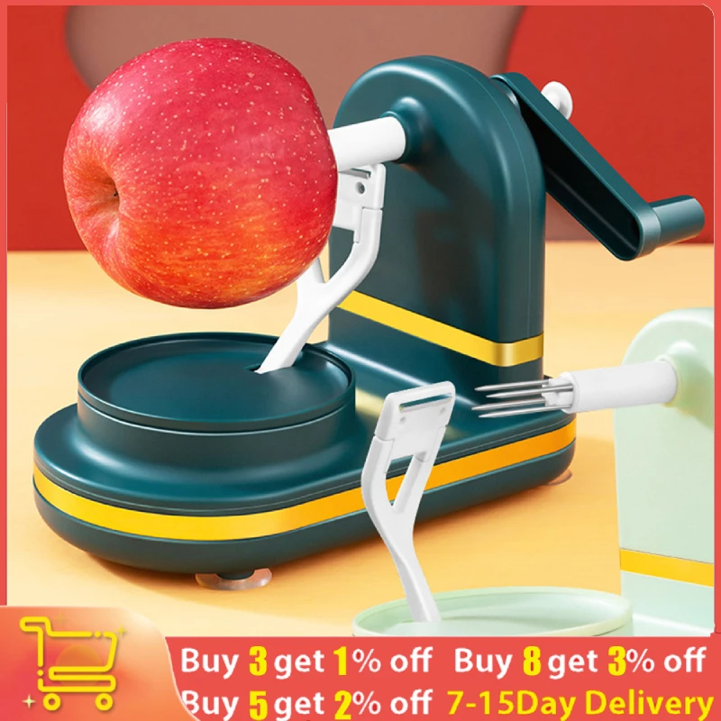 Hand cranked Multifunctional Apple Peeler Machine Home Fruit Peeler With Apple Slicer Corer