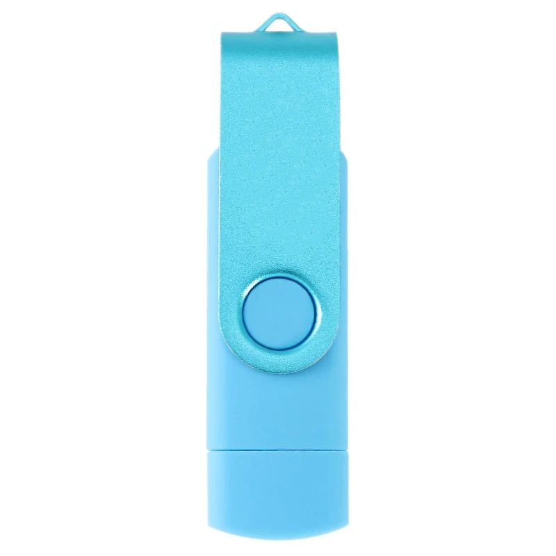 플래시 디스크, 산화 클립 (USB + C 타입), 3.0 16GB 플래시 메모리 U 디스크, 안드로이드 장치, PC, 태블릿, 맥 (블루)