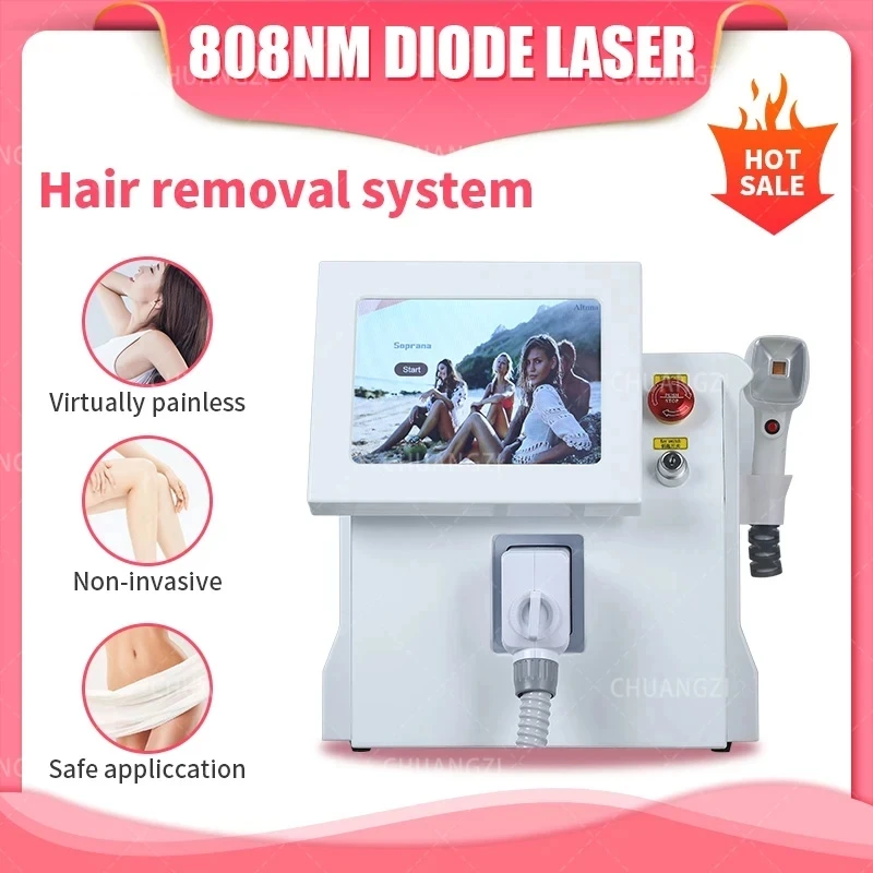 

ICE Platinum Diode Laser Hair Removal Machine 808nm Ice Point Painless Hair Removal 755 808 1064nm Salon