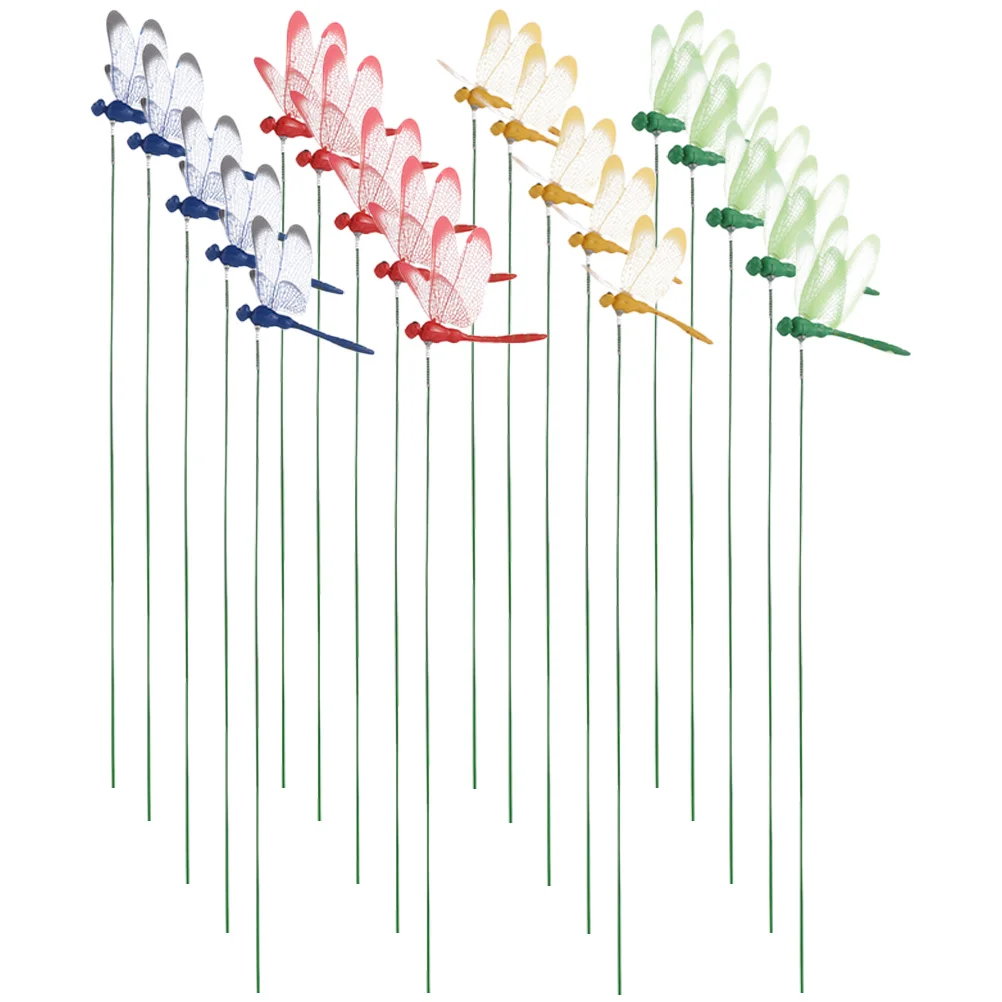 

Simulation Dragonfly Decors Flower Arrangement Dragonfly Stakes Garden Ornaments
