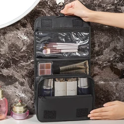 Multifunctional Travel Wash Bag and Cosmetics Organizer (Black)