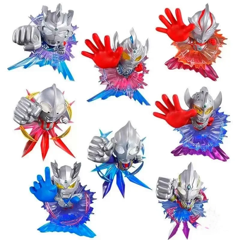 

8pcs Ultraman Anime Figure Kawaii Mini Ultraman Action Figure Pvc Figurine Statue Model Doll Collectible Ornament Toys Gift Kids