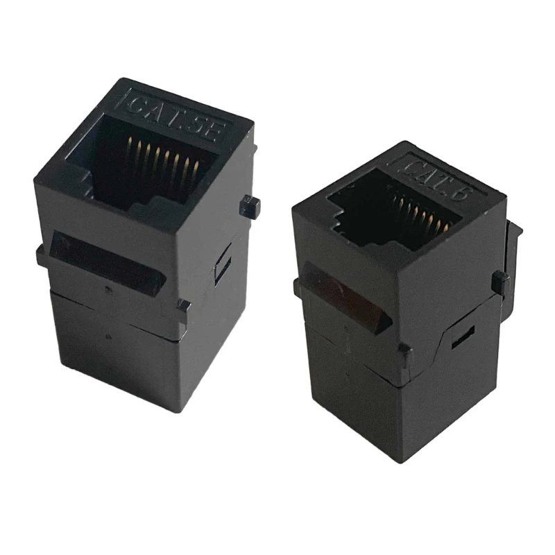 

CAT6 CAT5E Straight Through Network Modules RJ45 Connector Information Socket Computer Coupler Cable Adapter Ethernet